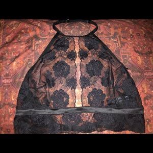 H&M Black Floral Lace Bra